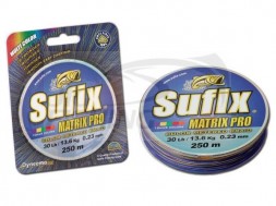 Шнур  Sufix Matrix Pro Multi Color 250m 0.20mm