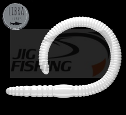 Мягкие приманки Libra Lures Flex Worm 95mm #001 White