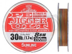 Шнур плетеный Sunline PE Jigger ULT 8 200m #0.8 1.48mm 6kg