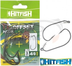 Офсетный крючок HitFish TL Offset Hook #5/0 (3шт/уп)