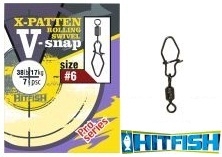 HitFish X-Patten Rolling Swivel With V-Snap
