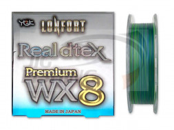Шнур плетеный YGK Lonfort Real DTex Premium PE WX8 90m #0.4 0.104mm 5.44kg