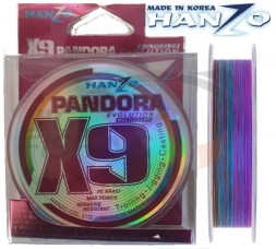 Шнур Hanzo Pandora Evolution x9 150м Multicolor #2 0.24mm 15.9kg