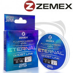 Флюорокарбон Zemex Eternal 100% Fluorocarbon 25m 0.138mm 1.5kg