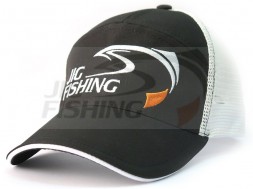 Кепка Jig-fishing с сеткой Black White XL