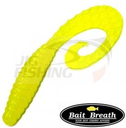 Мягкие приманки Bait Breath Curly Grub 3.5&quot; #Ur21 Yellow