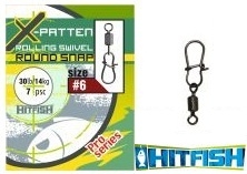 HitFish X-Patten Rolling Swivel With Round Snap