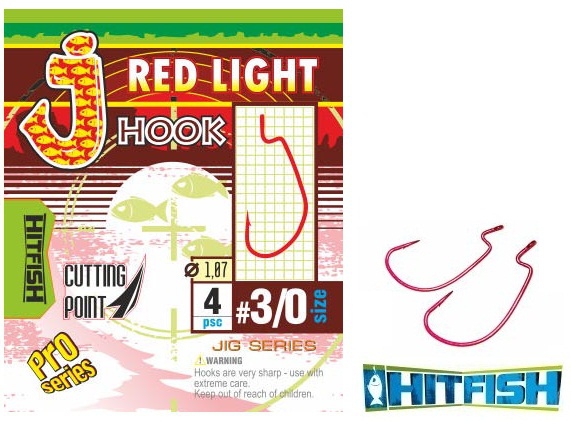 HitFish J Red Light Hook Offset