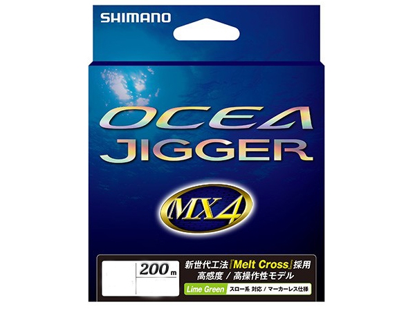 Shimano Ocea jigger Mx4 200m Lime Green