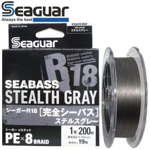 Seaguar R18 Seabass Stealth Gray PE X8 150m
