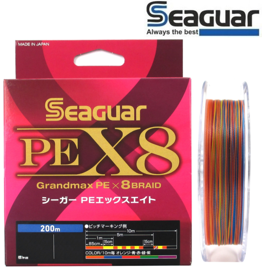 Seaguar Grandmax PE X8 200m Multicolor