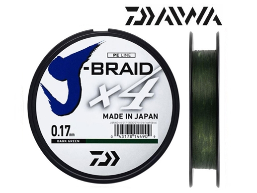 Daiwa J-Braid PE X4 135m Dark Green