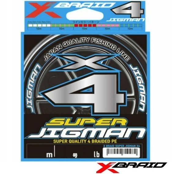 X-Braid Super Jigman X4 300m 4Color