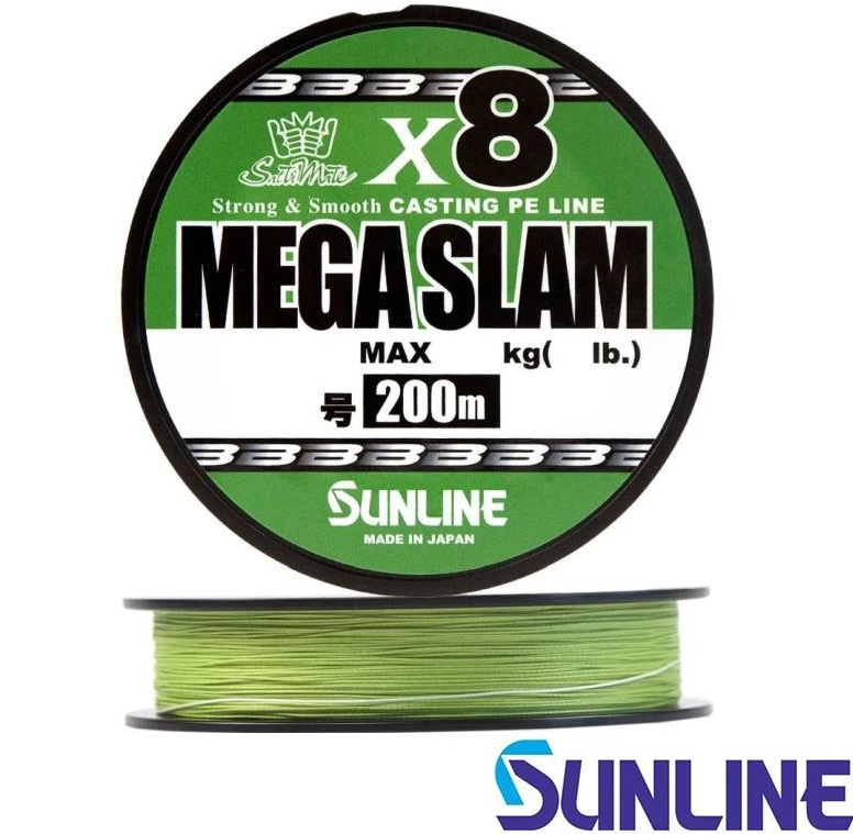 Sunline Mega Slam PE X8 200m Bright Green