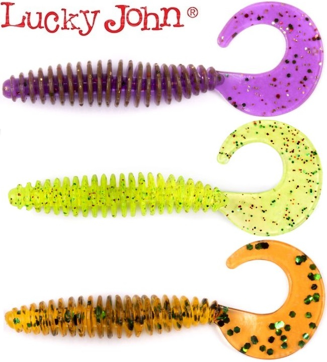 Lucky John Ultra Worm Curly 2&quot;