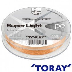 Шнур Toray Saltline Super Light PE 150m Orange #0.3 0.09mm 2.8kg