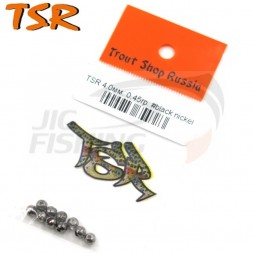 Вольфрамовые головки граненые TSR 2.8mm 0.18gr #Black Nickel (10шт/уп)