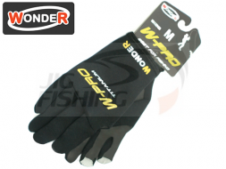 Перчатки Wonder Black без трех пальцев WG-FGL012 #M
