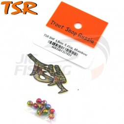 Вольфрамовые головки граненые TSR 3.3mm 0.25gr #Rainbow (10шт/уп)