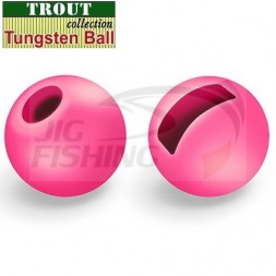 Вольфрамовые головки с вырезом Trout Fluo Pink 3.8mm 0.45gr (5шт/уп)