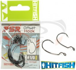 Офсетный крючок HitFish PSR Offset Hook #5/0 (4шт/уп)