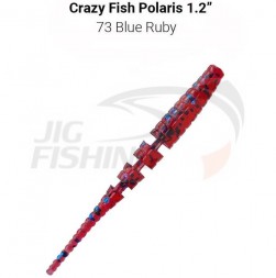 Мягкие приманки Crazy Fish Polaris 1.2&quot; 73 Blue Ruby