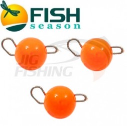 Груз чебурашка разборная Fish Season Orange вольфрам 2.5гр (2шт/уп)