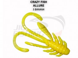 Мягкие приманки Crazy Fish Allure 1.6&quot; 3 Banana