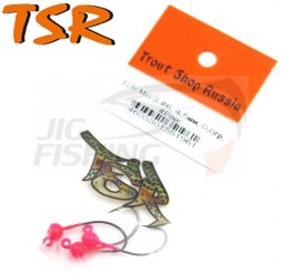 Форелевые джиг-головки TSR Decoy MG-3 #6 3.8mm 0.65gr #Pink (3шт в уп)