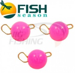 Груз чебурашка разборная Fish Season Pink вольфрам 2.5гр (2шт/уп)