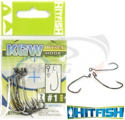 Офсетный крючок HitFish KGW Offset Hook #2/0 (6шт/уп)