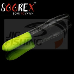 Мягкие приманки Soorex Tumbler 63mm #310 Black Chartreuse