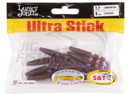 Мягкие приманки Lucky John Ultra Stick 2.7&quot; #S13 Purple Plum