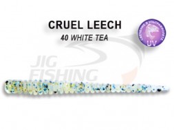 Мягкие приманки Crazy Fish Cruel Leech 2&quot; #40 White Tea