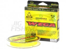 Шнур плетеный Kosadaka Vega 150m #0.08mm 3.82kg Yellow