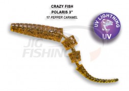 Мягкие приманки Crazy Fish Polaris 3&quot; 17 Pepper Caramel