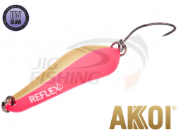 Блесна колеблющаяся Akkoi Reflex Crystal 40mm 3.6gr #R09