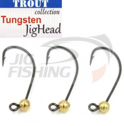 Джиг-головки Trout Tungsten Jig Head MG-3 #6 0.9gr Gold (3шт/уп)