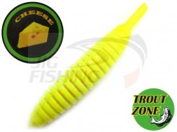 Мягкие приманки Trout Zone Ribber Pupa 1.8&quot; Chartreuse Cheese