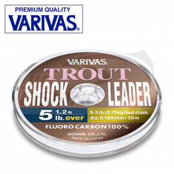 Флюорокарбон  Varivas Fluoro Carbon Trout Shock Leader 30м #0.5 0.117mm 1.25kg