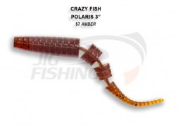 Мягкие приманки Crazy Fish Polaris 3&quot; 57 Amber