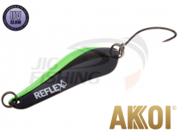 Блесна колеблющаяся Akkoi Reflex Crystal 40mm 3.6gr #R14