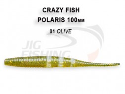 Мягкие приманки Crazy Fish Polaris 4&quot;  01 Olive