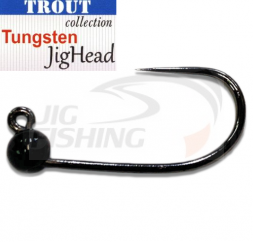 Джиг-головки Trout Tungsten Jig Head BL #8 0.4gr Black (3шт/уп)