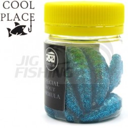 Мягкие приманки Cool Place личинка Maggot 1.2&quot; #Blue FLK