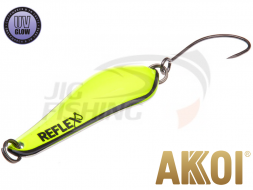 Блесна колеблющаяся Akkoi Reflex Crystal 40mm 3.6gr #R19