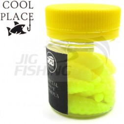 Мягкие приманки Cool Place личинка Maggot 1.2&quot; #Chartreuse