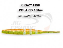 Мягкие приманки Crazy Fish Polaris 4&quot;  5D Orange Chart