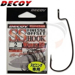 Крючки Офсетные Decoy S.S. Hook Worm 19 #10