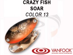 Колеблющиеся блесна Crazy Fish Soar 0.9gr #13